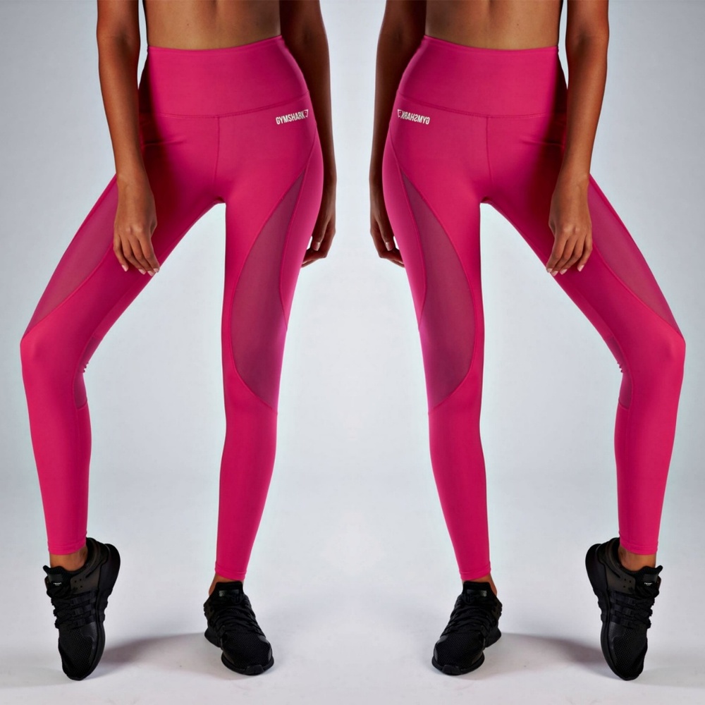 Gymshark Fusion Leggings 1.0 • Cranberry • SZ L